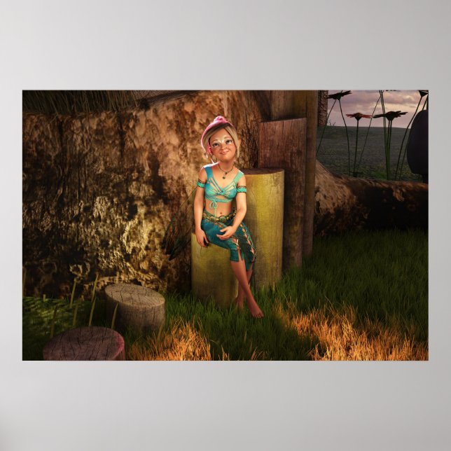 Póster Descanso En Un Stube Daz Studio Digital Art (Frente)