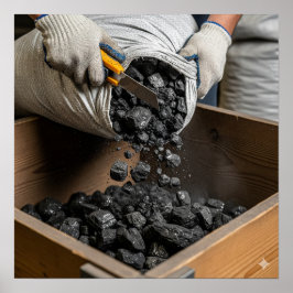 Póster Descarga de antracita