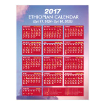 Descarga del Calendario Etíope 2024 2017