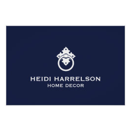 Póster Descarga del logotipo azul/blanco del derrame de l