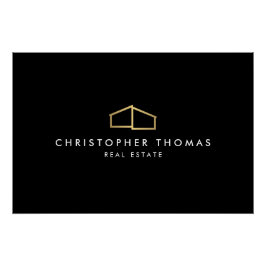 Póster Descarga del logotipo de Black/Gold del Realtor do