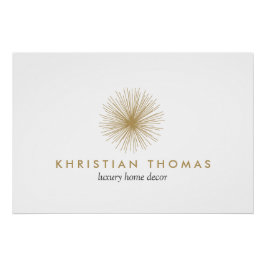 Póster Descarga del logotipo de diseño de interiores mode