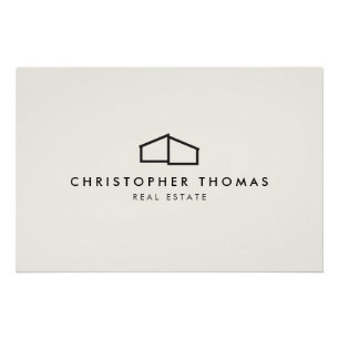 Póster Descarga del logotipo de marfil/negro del editor d