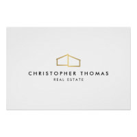 Descarga del logotipo de oro de Realtor de casa mo
