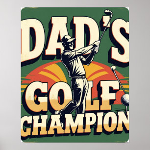 Póster Descarga del Poster digital del campeón de golf Da