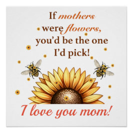 Póster Descarga digital de arte en el Día de la Madre-Pos