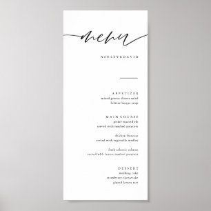 Póster Descarga digital del menú Boda ruso