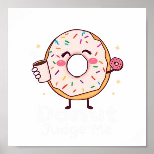 Póster Descarga digital Donut Judge - Perfecto para DTF