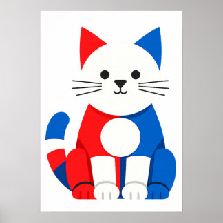 Póster Descarga digital imprimible de Piet Cat
