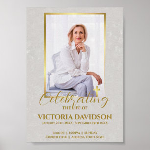 Póster Descarga instantánea de la Invitación funeral de F