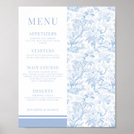 Póster Descarga instantánea del menú "Chinoiserie floral 