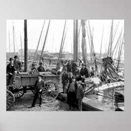 Póster Descargando ostiones