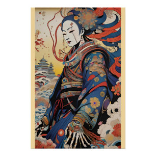 Póster Descenso de invierno - Arte surrealista Ken Gage