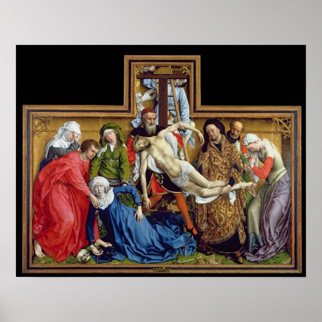 Póster Descenso de la Cruz, c.1435 (Frente)