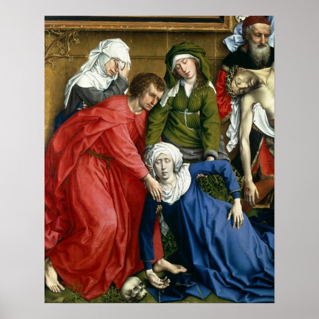 Póster Descenso de la Cruz, c.1435 (Frente)