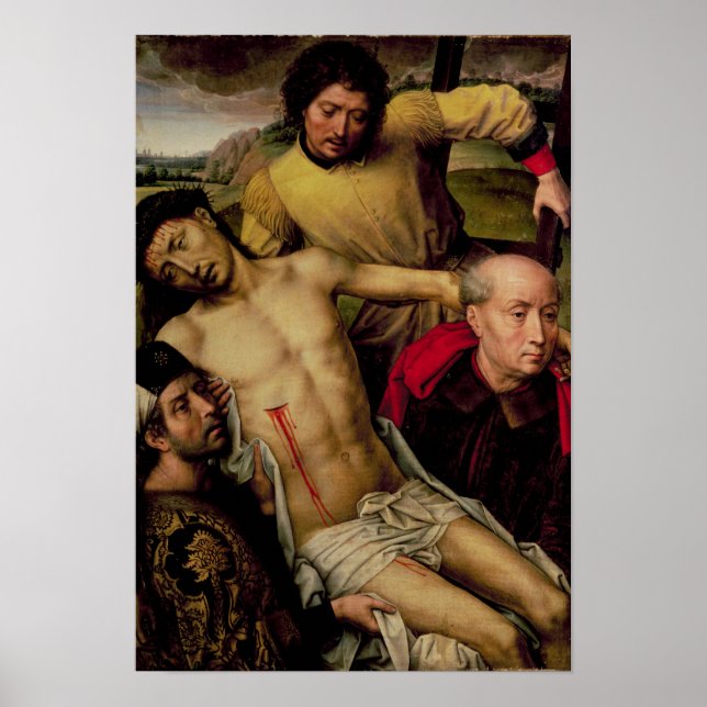 Póster Descenso de la Cruz, panel izquierdo (Frente)