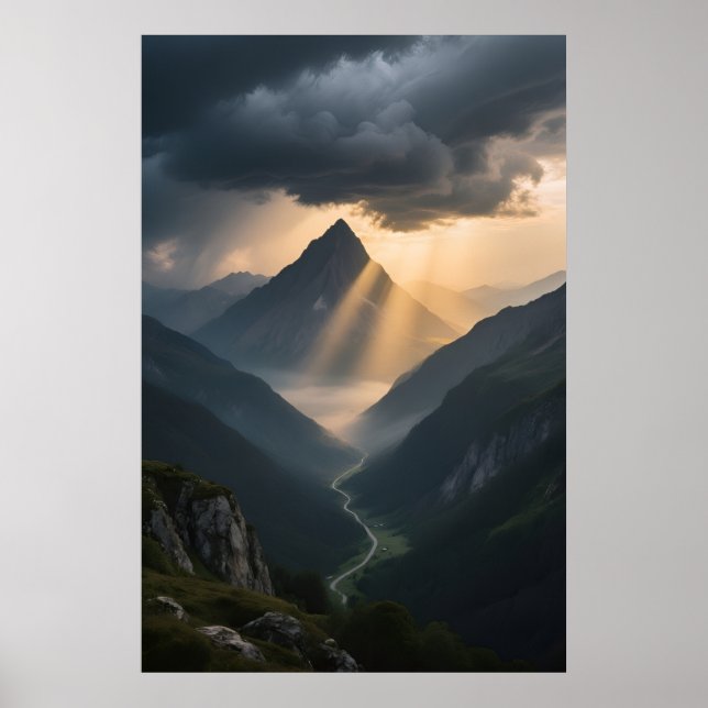 Póster Descenso de la tormenta (Frente)