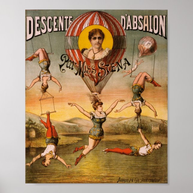 Póster Descente d'Absalon par Miss Stena (Frente)