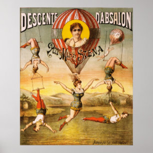 Póster Descente d'Absalon par Miss Stena