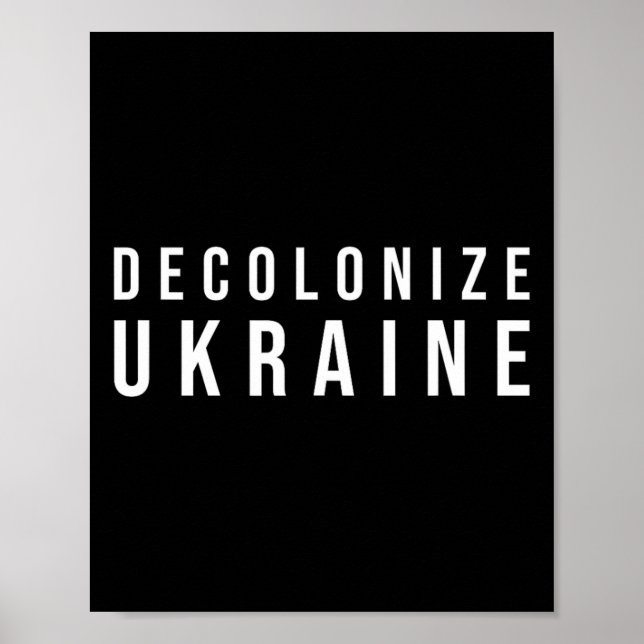 Póster Descolonizar Ucrania  (Frente)