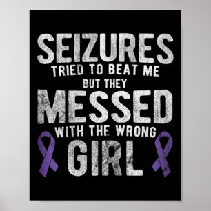 Póster Desconcertado Con La Mala Conciencia Sobre La Epil