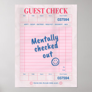 Póster Desconectado Mentalmente