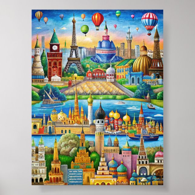 Póster Descubra la belleza de la diversidad cultural (Frente)