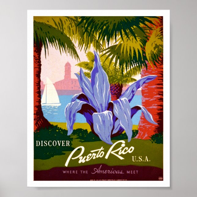 Póster Descubre el Vintage de Puerto Rico (Frente)