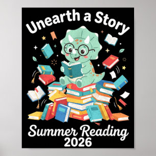 Póster Descubre una historia lectura de verano 2026 bibli