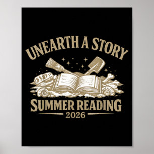 Póster Descubre una historia lectura de verano 2026 diseñ