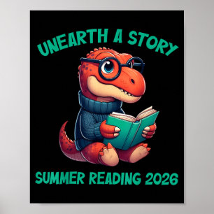 Póster Descubre una historia lectura de verano 2026 hombr