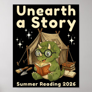 Póster Descubre una historia verano lectura 2026 tricerat