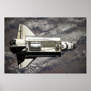 Póster Descubrimiento 12 del transbordador espacial