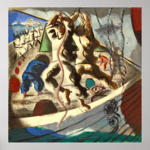 Póster Descubrimiento de la Esbozo de Tierras 1941