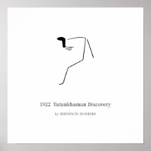 Descubrimiento de Tutankamón Minimalista de 1922