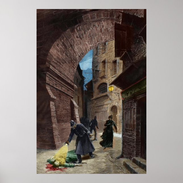 Póster Descubrimiento De Una Víctima De Jack El Ripper (Frente)