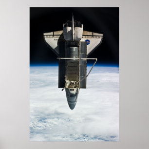 Póster Descubrimiento del lanzador espacial