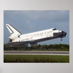 Póster Descubrimiento del lanzador espacial