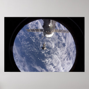 Póster Descubrimiento del lanzador espacial