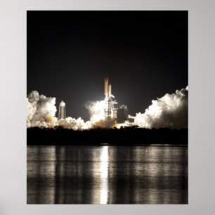 Póster Descubrimiento del lanzador espacial