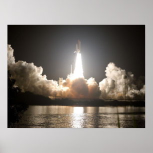 Póster Descubrimiento del lanzador espacial