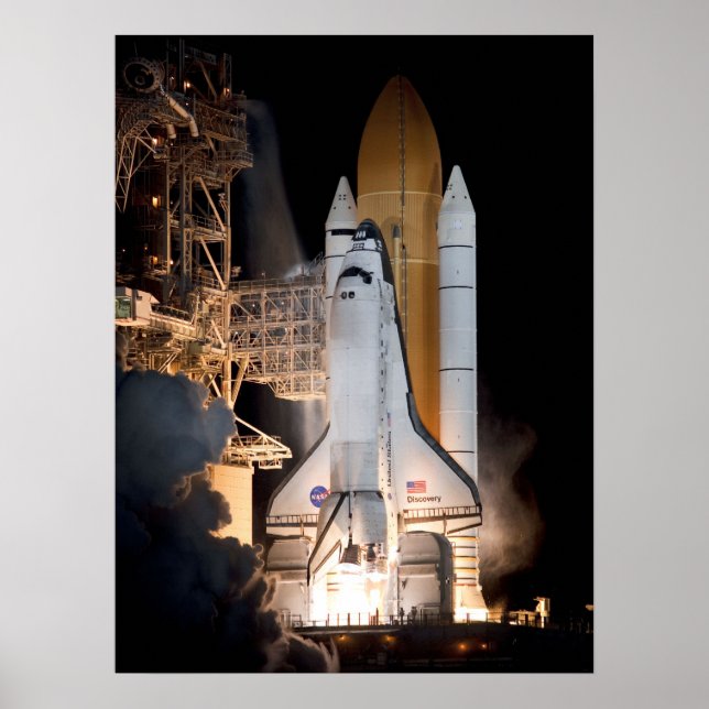 Póster Descubrimiento del lanzador espacial (Frente)