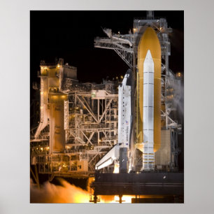 Póster Descubrimiento del lanzador espacial