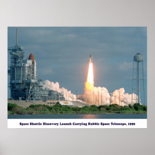 Póster Descubrimiento que lleva el telescopio 1990 de