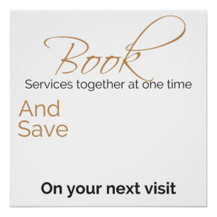 Póster Descuento adaptable para los servicios múltiples