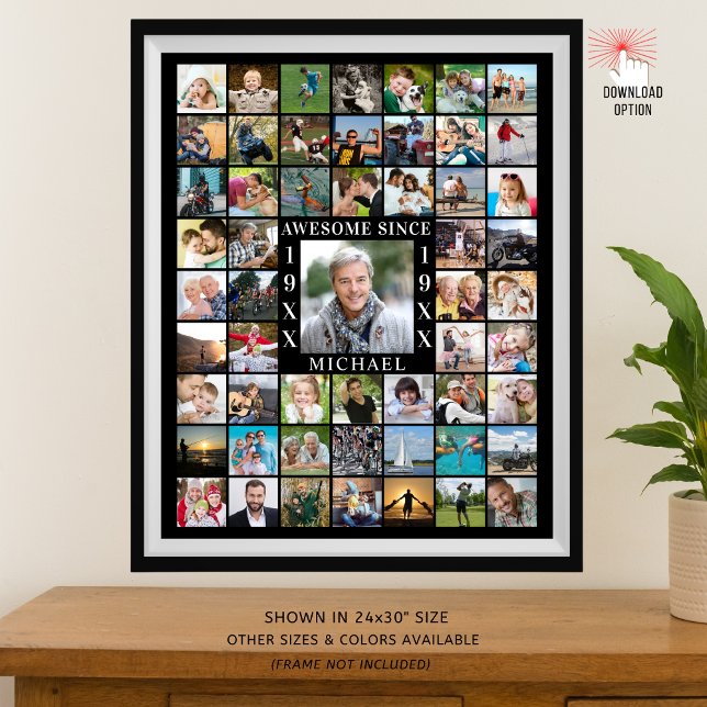 Póster DESDE EL AÑO 55 EL Collage de fotos ES INGENUO (Subido por el creador)