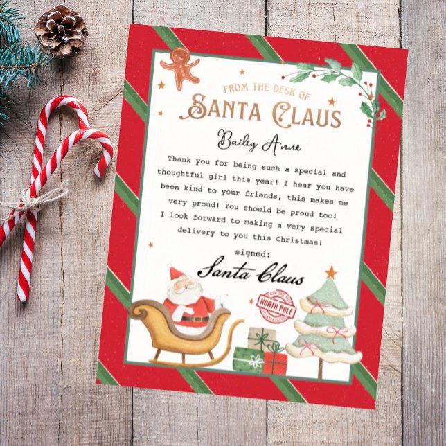 Póster Desde el escritorio de Santa Claus Telegram Santa  (Subido por el creador)
