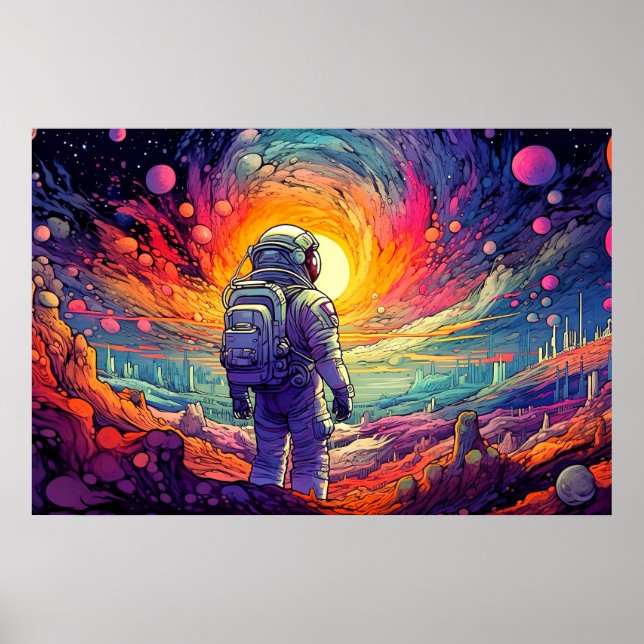Póster Desde el espacio y más allá del Ilustracion (Frente)