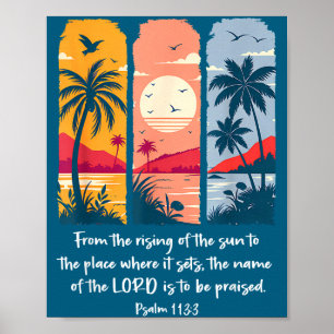 Póster Desde el nacimiento del sol hasta el lugar salmo