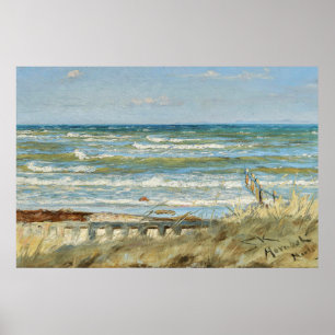 Póster Desde la playa de Hornbæk, PS Kroyer